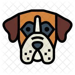 Perro boxer  Icono