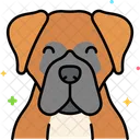 Perro boxer  Icono