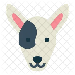 Perro bull terrier  Icono