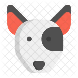 Perro bull terrier  Icono