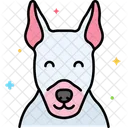 Perro bull terrier  Icono