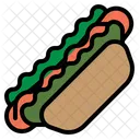 Postre Comida Hot Dog Icon