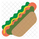 Postre Comida Hot Dog Icono