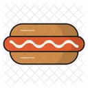 Hot Dog Comida Rapida Comer Icono