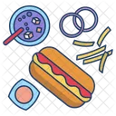 Hot dog  Icono