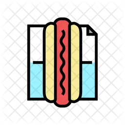 Hot dog  Icono