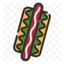 Hot dog  Icono