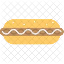 Caliente Perro Hamburguesa Icono