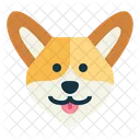 Perro Corgi  Icono