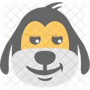 Perro Cara Emoji Icono