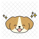 Perro Feliz Sonrisa Icono