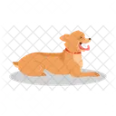 Perro feliz  Icono