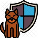 Guardia Perro Escudo Icono