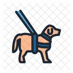 Perro guía  Icono