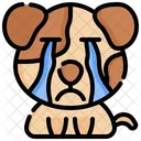 Perro llorando  Icono