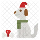 Perro de navidad  Icono