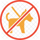 Animales Perro Prohibido Icono