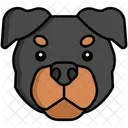 Rottweiler Perro Perro Icono