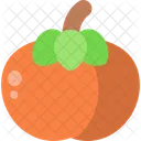 Persimmon Vegetarian Fruit Icon