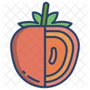 Persimmon Fruit Healthy Icon