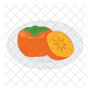 Persimmon Fruit Diet Icon