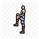 Person Dehnung Kinesio Symbol