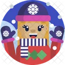 Christmas Gloves Hat Icon