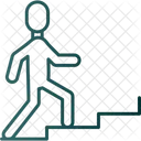 Person Climbing Stairs  Icon