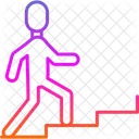 Person Climbing Stairs Climbing Going Icon