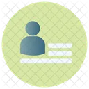 Personal Detail Profile Document Icon