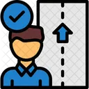 Person Holding A Career Path Sign Career Path Professional Journey Icon