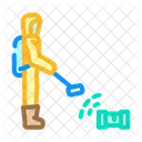 Person Holding Geiger Icon