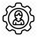 Person Gear Human Resources Icon