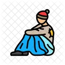 Person Sitting Street Icon