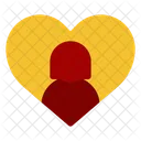 Flat Love Valentine Icon