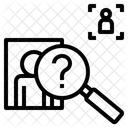 Person identifizieren  Symbol