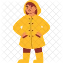 Raincoat Hooded Person Icon