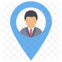 Person Location Pin Point Icon