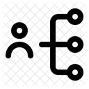 Netzwerk Kommunikation Person Symbol