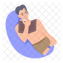 Person Reading Guy Reading Book Reading Icon