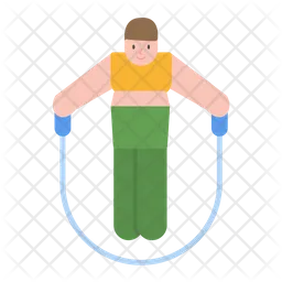 Person Skipping Rope  Icon