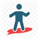 Person Surfing Easy Pay Home Leisure Icon