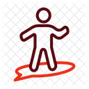 Person Surfing Easy Pay Home Leisure Icon