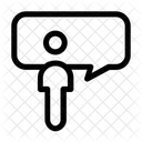 Person talk  Symbol