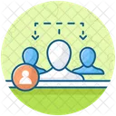 Person To Person Group Communication Group Talk Icon
