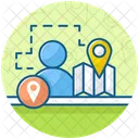 Person Tracker Gps Navigation Icon