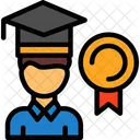 Person With A Graduation Cap For Achievement Achievement Success Symbol