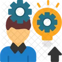 Person With A Lightbulb For Ideas Ideas Creativity Icon