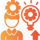 Person With A Lightbulb For Ideas Ideas Creativity Icon