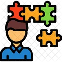 Person With A Puzzle Piece For Fit Fit Compatibility Icon